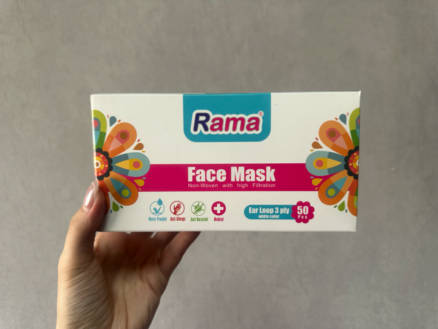 ماسک سه لایه ی کش دار